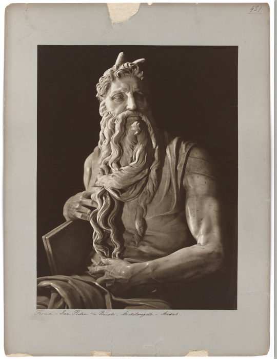 The Moses of Michelangelo de Adolphe Braun