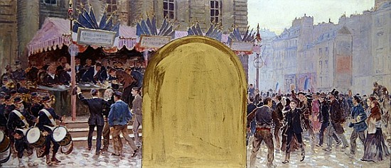 Enrolment of the volunteers, Place du Pantheon de Adolphe Gustave Binet