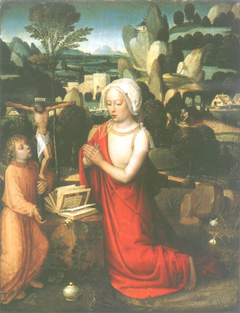 Holy Maria Magdalena as Büßerin de Adriaen Isenbrant