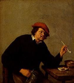 The smoker de Adriaen Jansz van Ostade