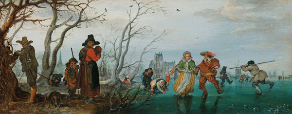 Winter (Amusement on the Ice) de Adriaen Pietersz. van de Venne