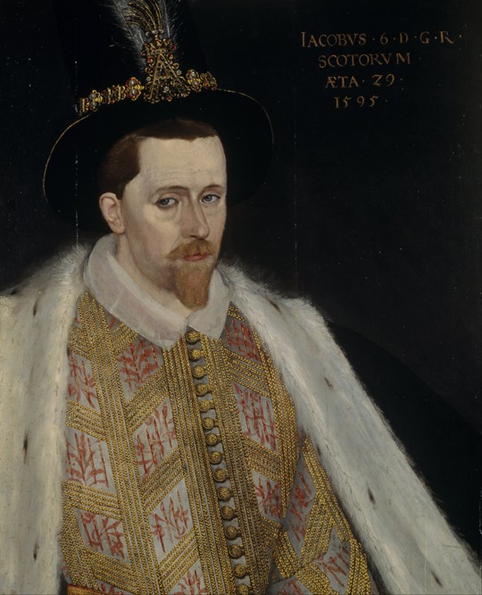 James VI and I (1566-1625), King of Scotland de Adrian Vanson