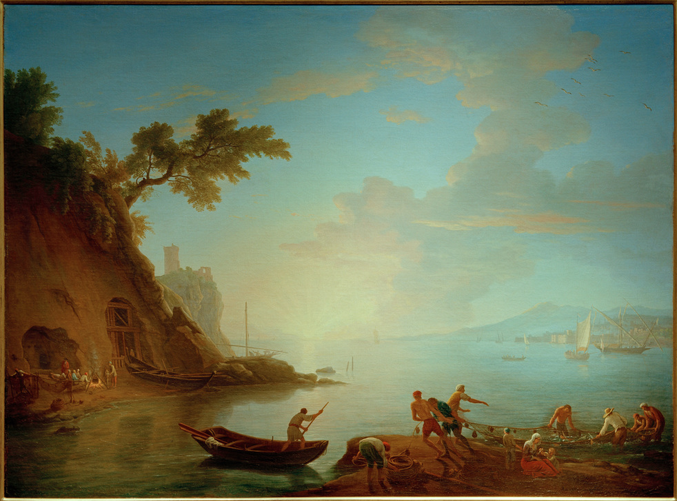 Neapolitanische Küste im Morgenlicht de Adrien Manglard