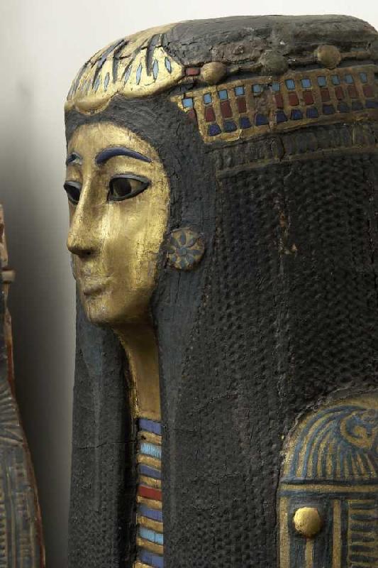 Mumiendecke der Amunpriesterin Takait (Detail). 13. Jahrhundert v.Chr. de Ägyptisch