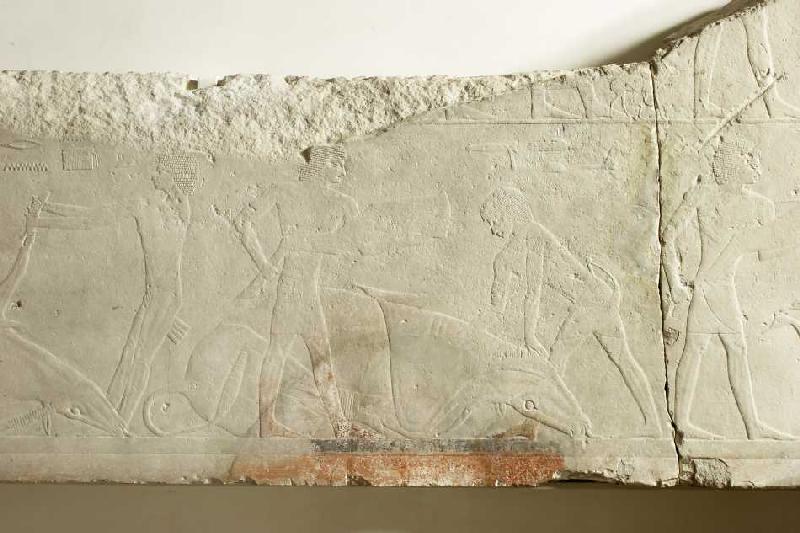Relief aus dem Totentempel des Königs Sahure (mittlerer Teil) de Ägyptisch