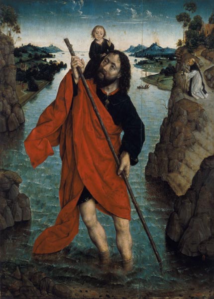 St. Christopher (panel) de Aelbert Bouts