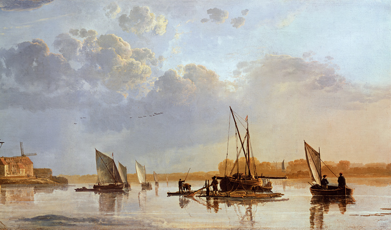 Boats on a River (detail) de Aelbert Cuyp
