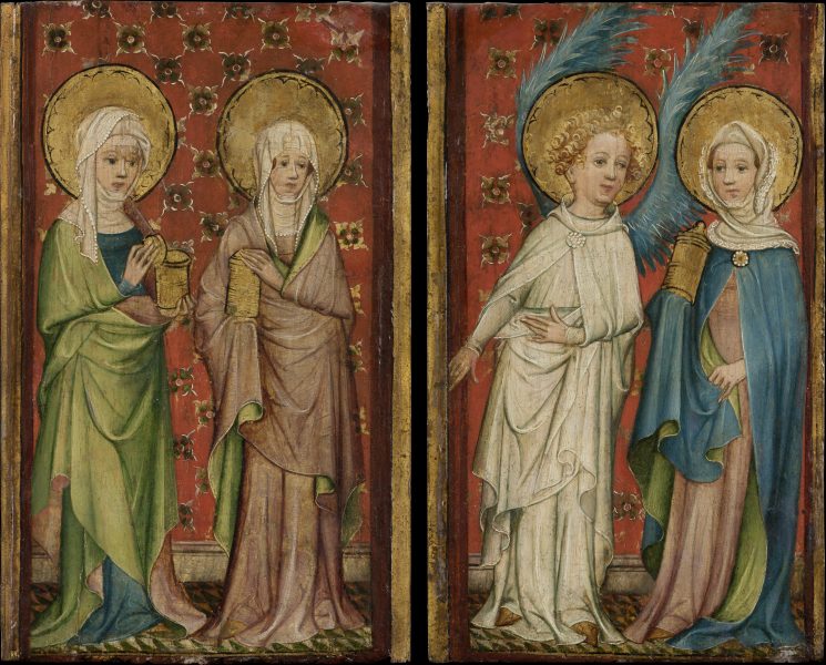 Two Wings of an Altar piece de Älterer Meister der Aachener Schranktüren