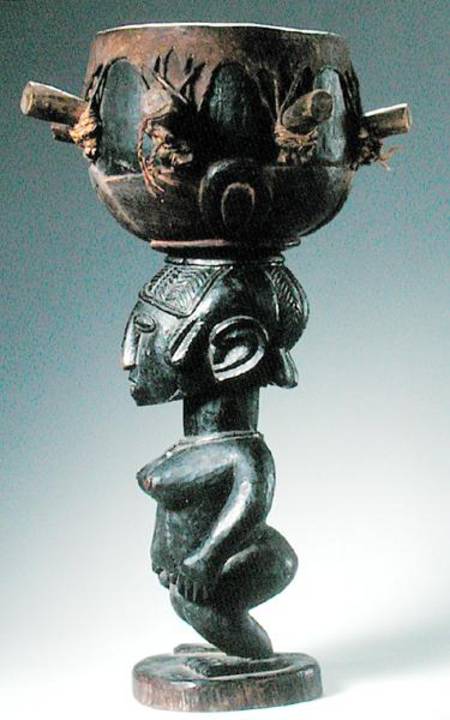 Baga Karyatiden Drum from Guinea de African