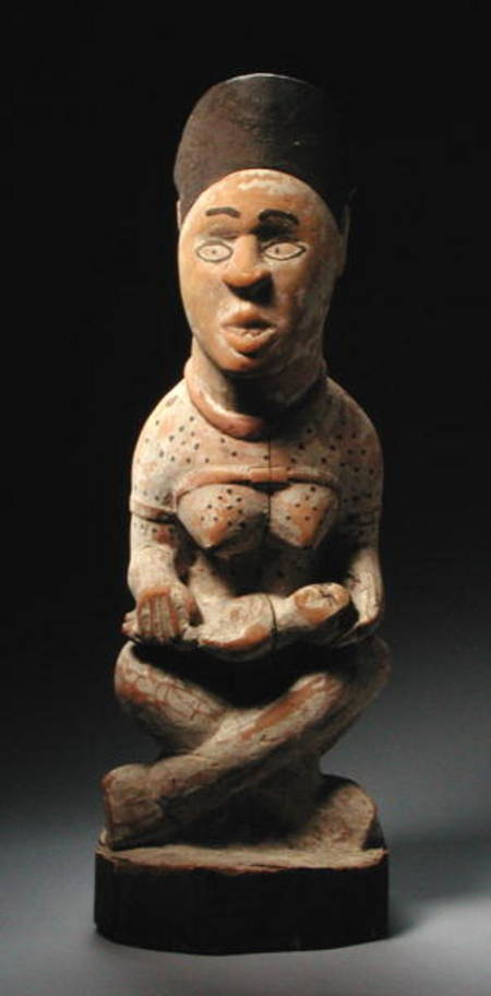 Kongo Figure with Baby, Congo de African