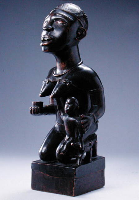 Kongo Maternity Figure, from Cabinda Region, Democratic Republic of Congo or Angola de African