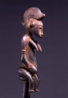Senufo Staff with Sitting Figure from Ivory Coast
