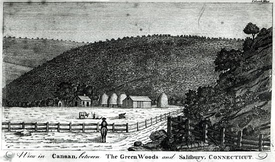 A Farm in Canaan, Connecticut, from ''Columbia Magazine'' de (after) American School