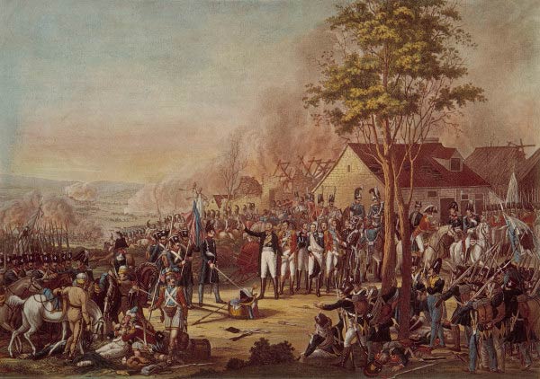 Schlacht bei Waterloo am 18. Juni 1815 de (after) German School