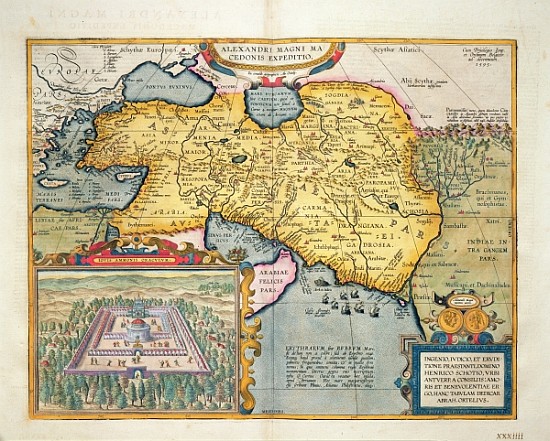 The Expedition of Alexander the Great, from the ''Theatrum Orbis Terrarum'' de (after) Abraham Ortelius