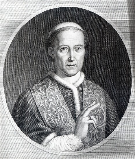 Pope Leo XII; engraved by Raffaele Persichini de (after) Agostino Tofanelli