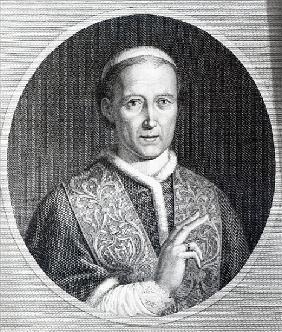 Pope Leo XII; engraved by Raffaele Persichini