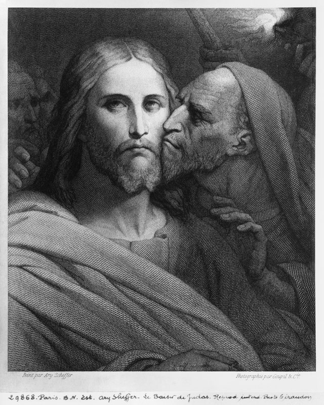 The Kiss of Judas de (after) Ary Scheffer