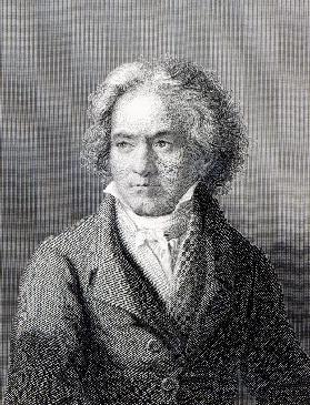 Ludwig van Beethoven; grabado por William Holl el Joven 