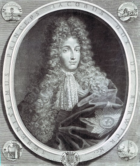 James Fitzjames, Duke of Berwick ; engraved by Pierre Drevet, 1693 (etching & engraving) de (after) Benedetto Gennari