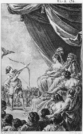 Formosante and Amazan, illustration from ''La Princesse de Babylone'' by Voltaire (1694-1778)
