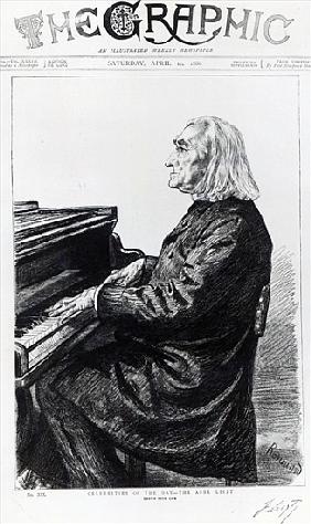 Franz Liszt, cover of ''The Graphic'', April 10th 1886