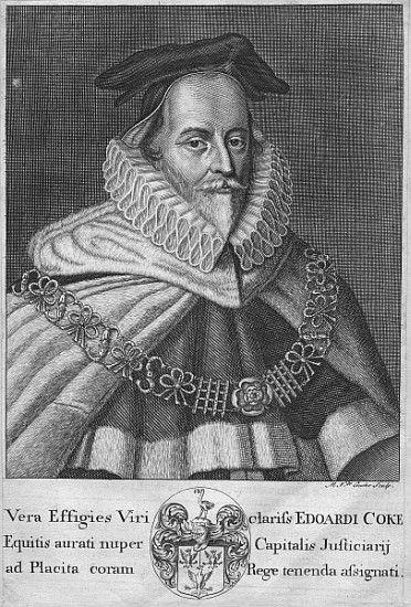 Sir Edward Coke de (after) David Loggan