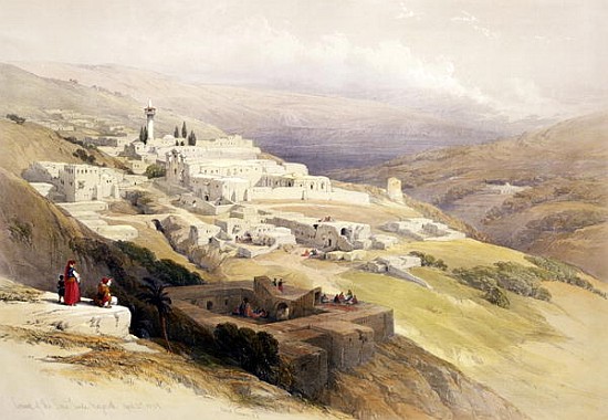 Convent of the Terra Santa, Nazareth, April 21st 1839, plate 30 from Volume I of ''The Holy Land'';  de (after) David Roberts