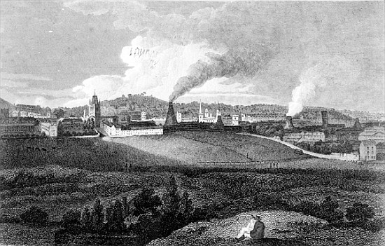 View of Bristol from Pile Hill; engraved by Heath, pub.John Agg de (after) Edward Bird
