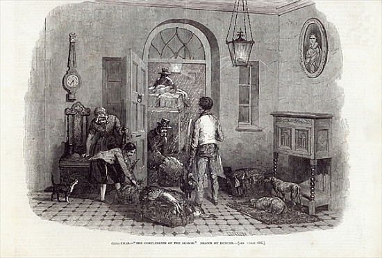 Christmas: The Compliments of the Season ; engraved by Linton, from ''The Illustrated London News'', de (after) Edward Duncan