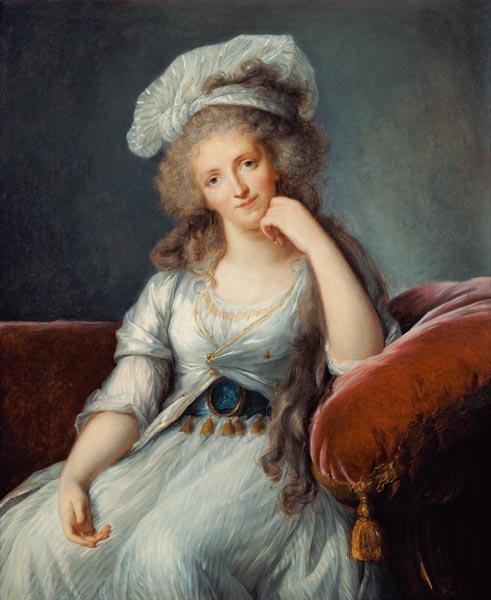 Louise-Marie Adelaide, Duchesse d''Orleans (see also 91622) de (after) Elisabeth Louise Vigee-Lebrun