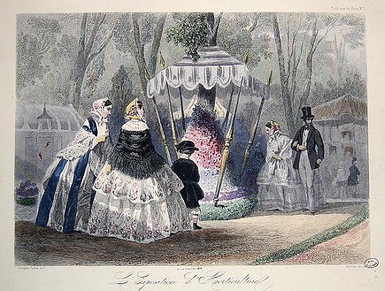 L''Exposition d''Horticulture, from ''Journal les Modes Parisiennes'', printed in Paris de (after) Francois Claudius Compte-Calix