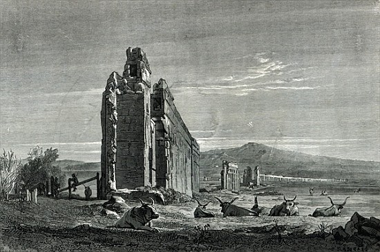 Ruins of the Aqueduct of Appius Claudius, Rome de (after) Francois Louis Francais
