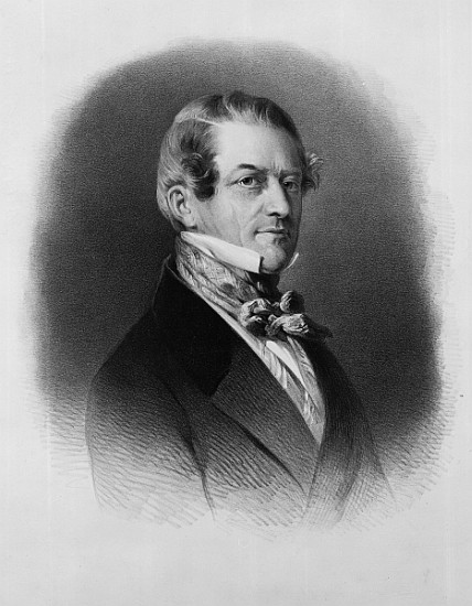 Christian Friedrich, Baron Stockmar; engraved by Thomas Fairland de (after) Franz Xavier Winterhalter