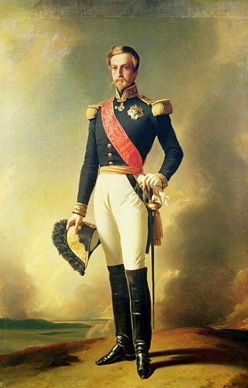 Portrait of Henri-Eugene-Philippe-Louis d''Orleans (1822-97) Duke of Aumale de (after) Franz Xavier Winterhalter