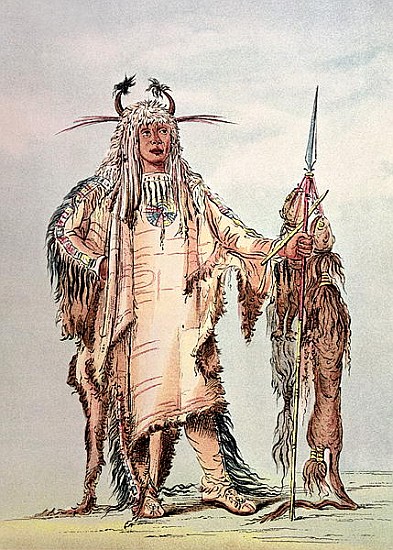 Blackfoot Indian Pe-Toh-Pee-Kiss, The Eagle Ribs de (after) George Catlin
