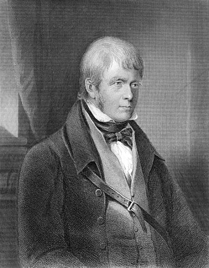 Portrait of Walter Scott de (after) Gilbert Stuart Newton