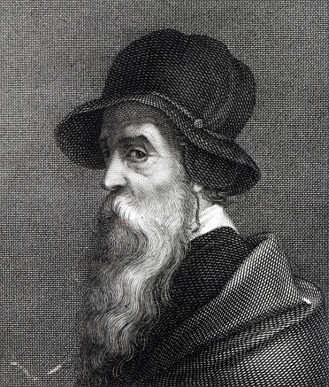 Benvenuto Cellini; engraved by Franz Erich Moritz Steinla de (after) Giorgio Vasari
