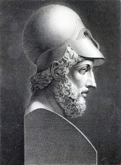 Bust of Pericles; engraved by Giuseppe Cozzi de (after) Giuseppe Longhi