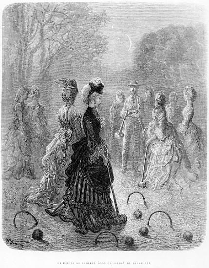 A Game of Croquet, from the ''London at Play'' chapter of ''London, a Pilgrimage'', written by Willi de (after) Gustave Dore