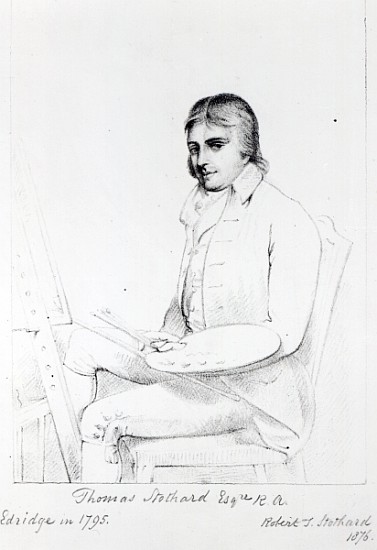 Thomas Stothard Esq. RA; engraved by Robert J. Stothard de (after) Henry Edridge