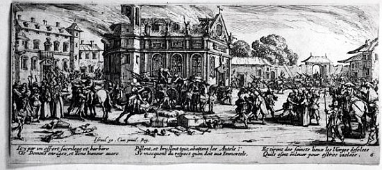 The Destruction of a Monastery, plate 6 from ''The Miseries and Misfortunes of War''; engraved by Is de (after) Jacques Callot