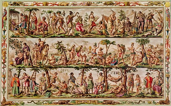 The Principal Peoples of the Americas, c.1798-99 de (after) Jacques Grasset de Saint-Sauveur