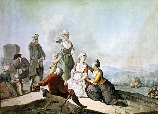 Voltaire Conversing with the Peasants in Ferney de (after) Jean Huber