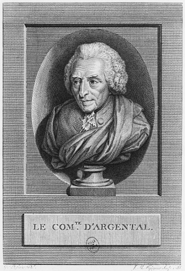 Charles Augustin de Ferriol, Comte d''Argental; engraved by Jean Baptiste Fosseyeux (1752-1824) 1788 de (after) Jean Florent Defraine