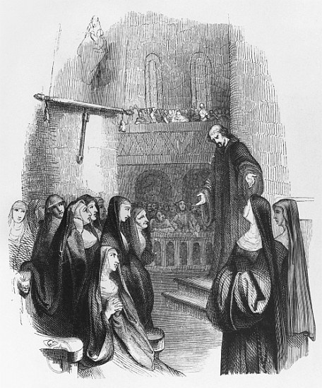 Abelard preaching at Paraclete, illustration from ''Lettres d''Heloise et d''Abelard'' de (after) Jean Francois Gigoux