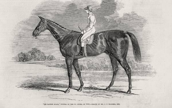 ''Sir Tatton Sykes'', Winner of the St. Leger, from ''The Illustrated London News'', 26th September  de (after) John Frederick Herring Snr
