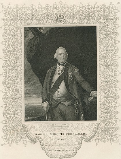 Charles Cornwallis, from ''Gallery of Historical Portraits'', published c.1880 de (after) John Singleton Copley