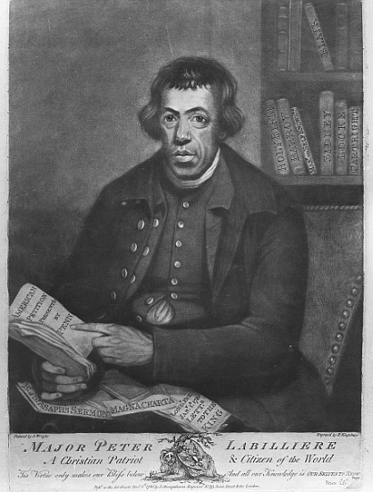 Major Peter Labilliere, etched Henry Kingsbury, 1780  de (after) Joseph Wright