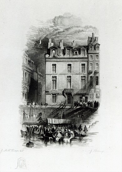 Napoleon''s Lodgings on the Quai Conti, 1834-36 de (after) Joseph Mallord William Turner